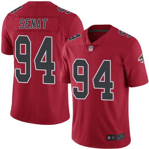 Atlanta Falcons Limited Red Men Deadrin Senat Jersey NFL Football #94 Rush Vapor Untouchable->atlanta falcons->NFL Jersey